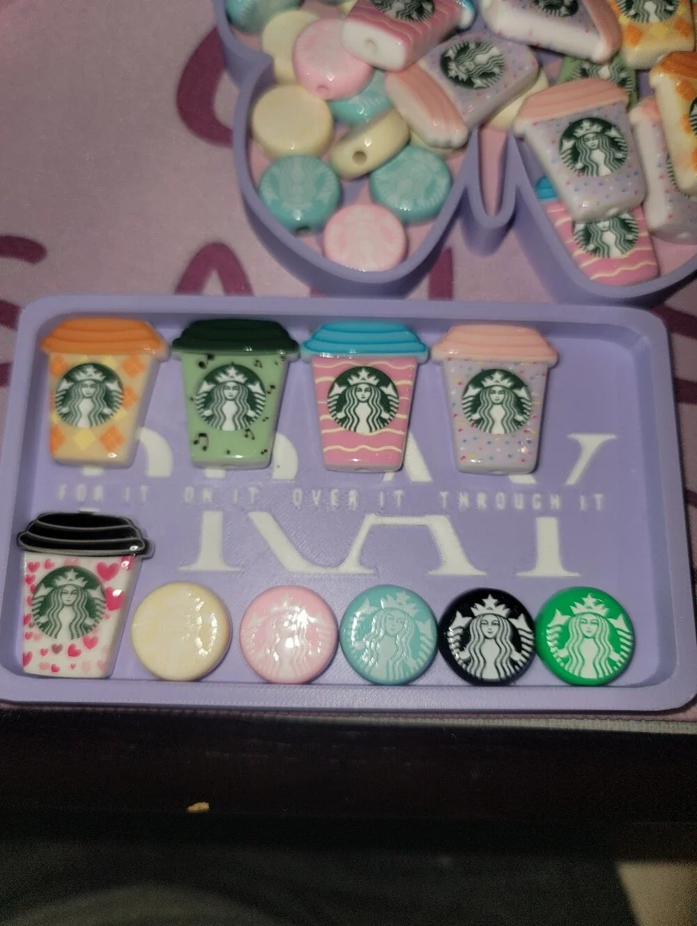 NEW-Starbucks Red and White Holiday Reusable Cup w/SB inspired pen
